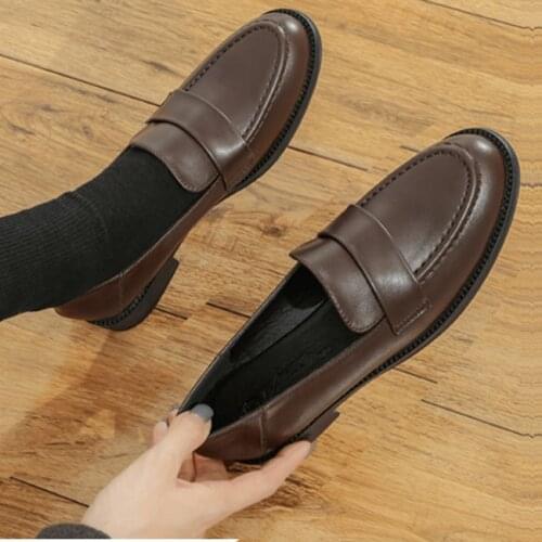 EAGSITY loafers for women flat slip on mule shallow soft sole comfortable casual shoes square heel party dress shoe