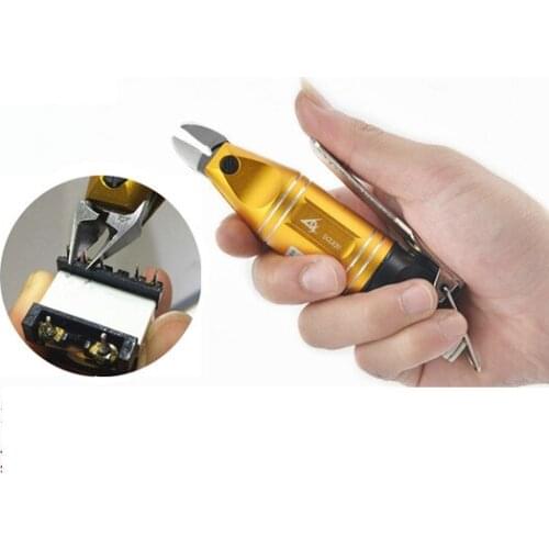 Smallest in hand held Air pneumatic metal copper aluminum wire cutter,shear scissor PCB board foot cutting machine tool