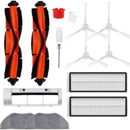 Main Rolling Brush Frame Side Brush Hepa Filter Mop Cloth Kit for Xiaomi Mi G1 Robot Vacuum-Mop Essential G1 Cleaner Spare Parts