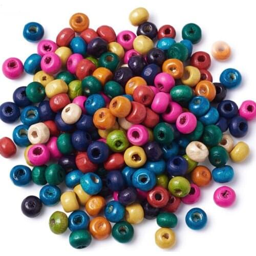 Small Size Mixed Color Wooden Beads wedding bride mariage хна henna