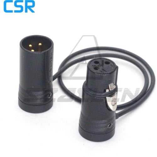 Low-Profile XLR NEUTRIK 3pin XLR male to 3pin XLR female Audio Line, Use SOMMER SOD-14 audio cable