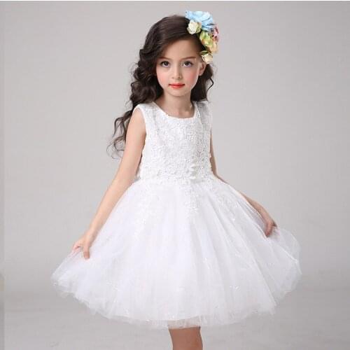 New Hot Sale Dresses for the First Communion of White and Red Dresses for Little Girls for Wedding and Evening Plus Size