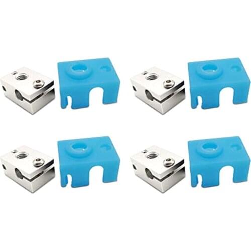 V6 New Heating Block e3d Printer Accessories Extruded Aluminum Block Compatible With Pt100 Thermocouple