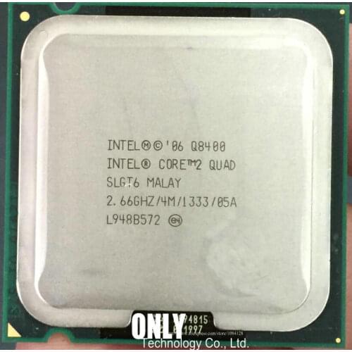 Q8400 Original Intel CPU Core2 QUAD Q8400 CPU/ 2.66GHz/ LGA775 /4MB Cache/ Quad-CORE Free Shipping