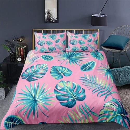 Palm leaves 3D Printed Duvet Cover Pillowcase Bedding Set Single Twin Queen Double King Full Size Home Textiles Quilt Cover