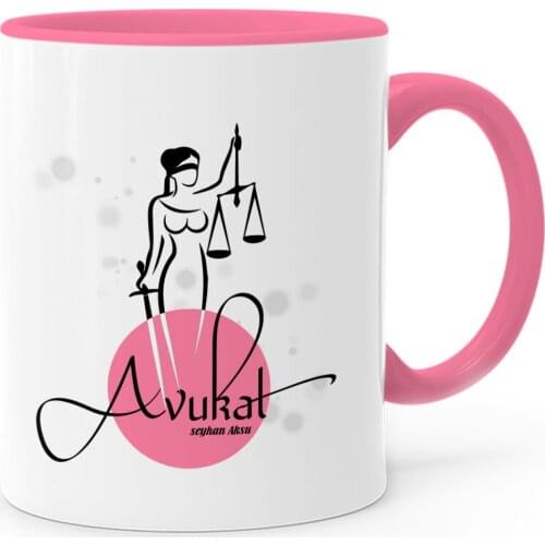 Personalized Professional Attorney Pink Mug Cup-16
