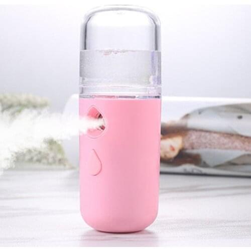 Portable Small Air Humidifier USB Rechargable 30ML Handheld Water Meter Ultrasonic Charging Diffuser Mini Milk Steamed Face