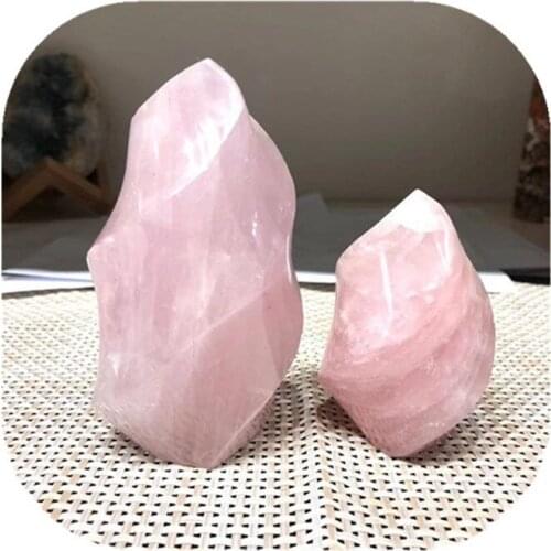 Natural Rose Quartz Torch Crystal Healing Gemstone For Decoration