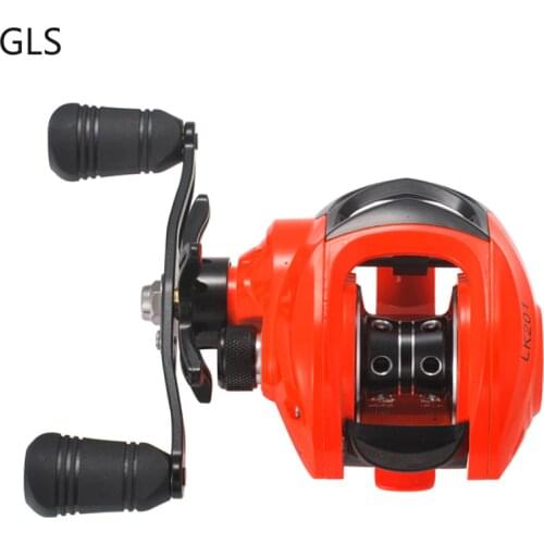 2021 Left/Right Hand Orange Baitcasting Reel Mechanical Side Cover 7.2:1 Gear Ratio Star Drag Knob Fishing Reel