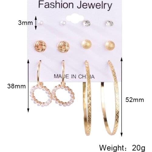 Boucle oreille femme Pendientes Mujer Hoop Earrings Set Earrings For Women Fashion Trendy Circle Charms Butterfly Earring