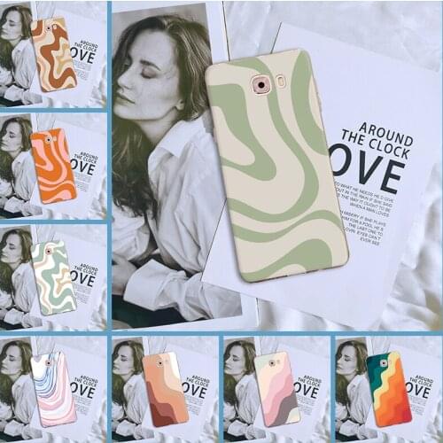 Silicone Phone Case For Samsung Galaxy C5 C7 C9 Pro Aesthetic Art Painting Fashion Soft Back Cover For Samsung Galaxy C5 C7 C8