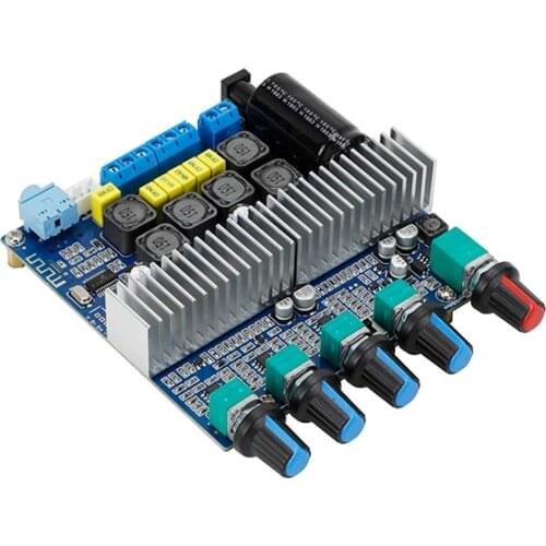 SUQIYA-TPA3116 subwoofer power amplifier board 2.1 channel high power Bluetooth 4.2 audio amplifier DC12V-24V 2 * 50W + 100W