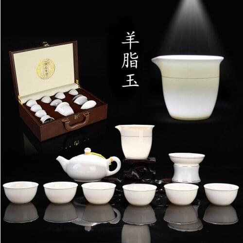 Kung Fu Teaware High Quality Green Tea Pot Cup Matcha Teaware Service Oriental Vintage Gift Juego De Te Chinese Porcelain EH60TS
