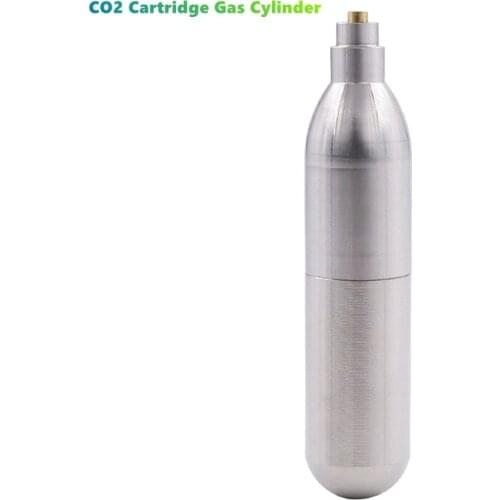 High Quality Stainless Steel Refillable 12g Unthreaded Rechargeable CO2 Gun Cartridge Gas Cylinder Adapter Recycling Cartridge