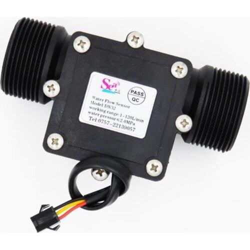 YF-DN32 BSPP 1 1/4 inch Big Hall Water Flow Sensor 2-150lpm