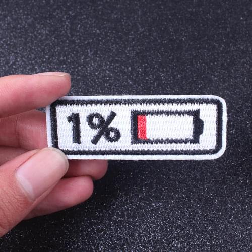 Nicediy 1% power Cheap Patches Iron on patches for Clothes Hot Embroidered Patch For Bags Appliques Stripes Washable Decor DIY