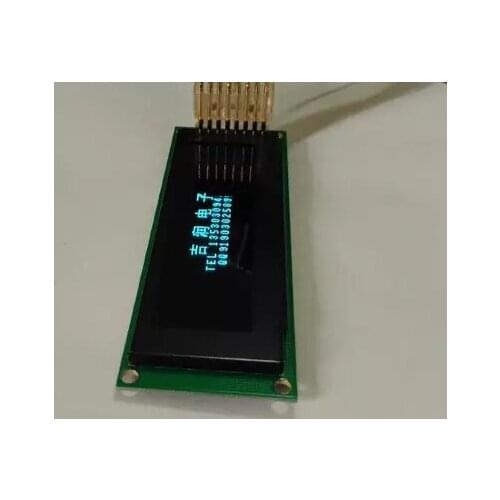 1pcs 2.8 inch 16PIN Blue OLED Module SSD1322 Drive IC 256*64 4-wire SPI 8Bit Parallel Interface blue text on the background