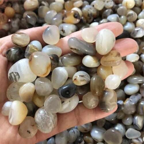 100g Bulk Natural agate gravel polished Aquatic agate tumbled stones for sale