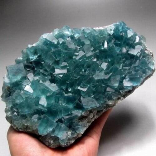 1419g Indigo Blue Fluorite Cluster - crystals and stones healing Mineral specimen Home Decor feng shui decoration