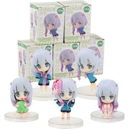 5-6cm 5pcs/set Anime My Little Sister Can't Be This Cute Kirino Kosaka Q Ver. Mini Model Toy Doll