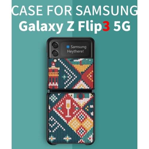 For Samsung Galaxy Z Flip3 Case, Galaxy Z Flip 3 Case. Pu Material Protective Cover