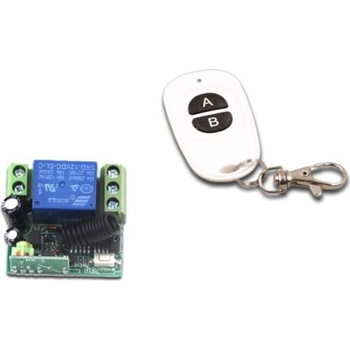 DC 12V Mini RF Remote Control Switch 1CH 1 CH 10A Relay Receiver Wireless Remote Switch Remote Controller Transmitter