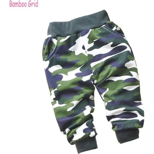0-2 Year Baby Pants Handsome Baby Camouflage Pants Cotton Children Pants Newborn Baby Boy Pants For Girls