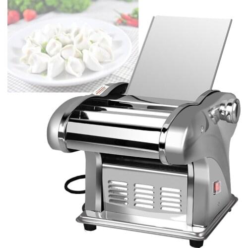 Electric Dough Roller Stainless Steel Dough Sheeter Noodle Pasta Dumpling Maker Machine