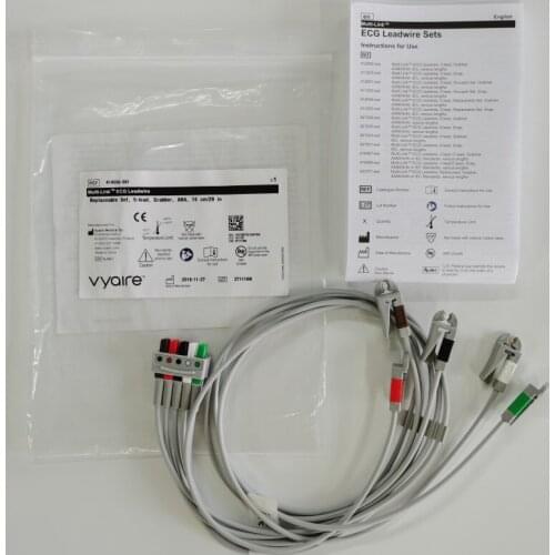 GE PN：414556-001 American standard AHA (brown V, white RA, red LL, black LA, green RL)adult five-lead clip detachable line 74CM