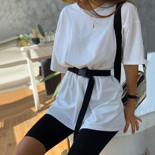 Short Suits Women Summer Leisure elegance Half Sleeve T-shirt Shorts Belt Two Pieces Suit Loungewear Set Womens Clothing 2021