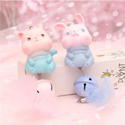 Cartoon Wind Chimes Cute Crafts Vinyl Feather Ornaments Home Decoration Gifts Balcony Windows Bedroom Kawaii Room Bedroom Decor