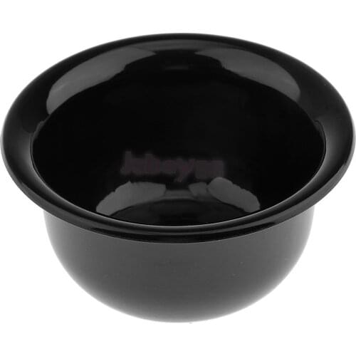 Mens Plastic Shaving Brush Mug Bowl Salon Barber Beard Shave Soap Cream Cup Black