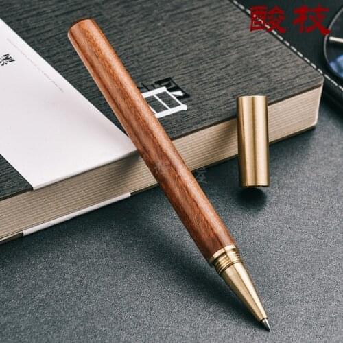 Pen-style Hand-carved Knife Stickers Hand Account Paper Knife Wooden Handle Small Knife Tip Pen Knife Dual-use Gel Pen