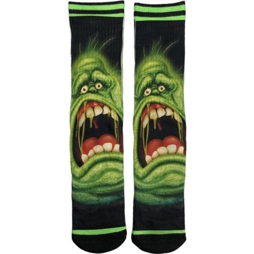 Cartoon Printing And Dyeing Socks Hip Hop Novel Personality Fashion Wind Leisure Sports Ln The Long Cotton Skateboard Socks Tren