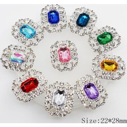 Fashion New 10pc rhinestone pearl buttons Wedding Decoration Flatback clothing metal scrapbooking crafts Accessories