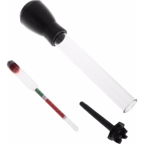 OOTDTY New 1.1-1.3 Colored Zone Black Battery Hydrometer Tester Acid Electrolyte Lead Flooded PQ 9A30128