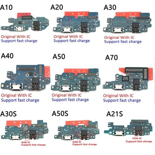 Original USB Charging Connector Flex For Samsung A10S A21S A30S A50S A02S A10 A20 A30 A40 A50 A51 A70 placa de carga atacado