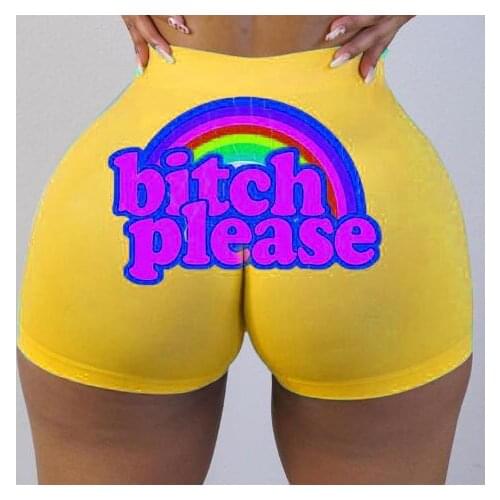 Sexy Hot Women Casual Solid Elastic High Waist Push Up Fitness Yoga Shorts Running Gym Stretch Sports Short Pants