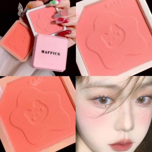 Face Blush Makeup Palette Petal Matte Blusher Highlighter Powder Contour Cheek Rouge Easy to Wear Make Up Natural Minera TSLM1