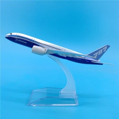 16CM 1:400 Scale Airplanes Boeing B787 Prototype Plane Model Metal Diecast Aircraft Kids Gifts Airliner Model Toys Display