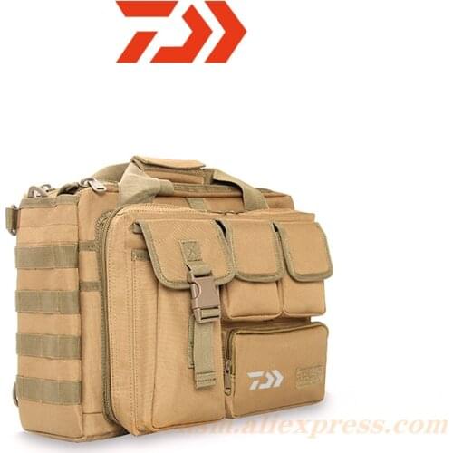 DAIWA Fishing Bag Fishing Tackle Bags Multifunctional Waist Pack Fishing Lures Gear Storage Bag Single Shoulder Crossbody Bag