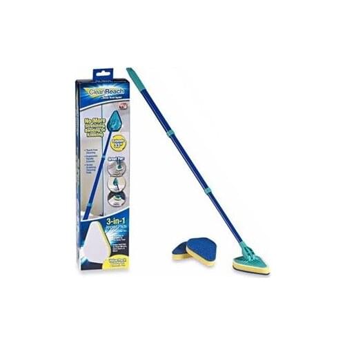 Telescopic Sink Bathroom Kitchen Tile Corner Edge Cleaner Mop