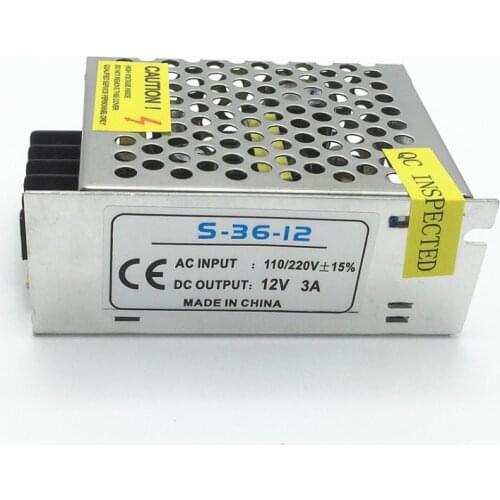 12V Lighting Transformer 2A-40A Switching Power Supply 60W 120W 180W 240W 360W 480W LED Driver Adapter for Strip Light