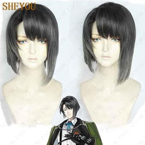 High Quality Anime Touken Ranbu Online Matsui Gou Heat Resistant Cosplay Hair Wig + Wig Cap
