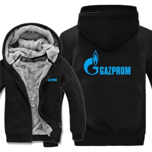 Russia Gazprom Hoodies Camouflage sleeve Pullover Winter Jacket Gazprom Hip Hop Sweatshirts Long Sleeve Coat