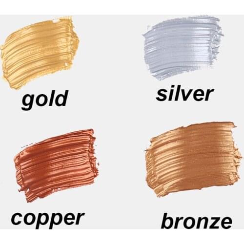 Gold/silver/copper/pink flash Acrylic Paint Painting 50ml Winsor&Newton noble style waterproof Sunscreen school supplies