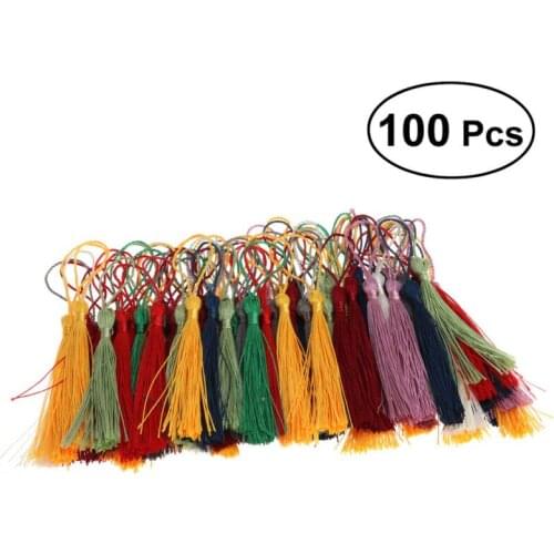 100Pcs Tassel Silk Tassels Trim Cotton Decor Trimming Lace Handmade Craft Sewing