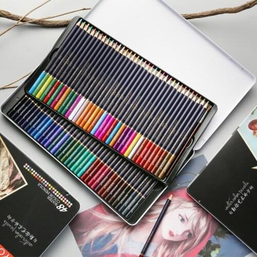 12/24/36/48/72Colors Watercolor Pencils Set Drawing Colored Pencils Lapices De Colores Art Sketch Colour Pencil