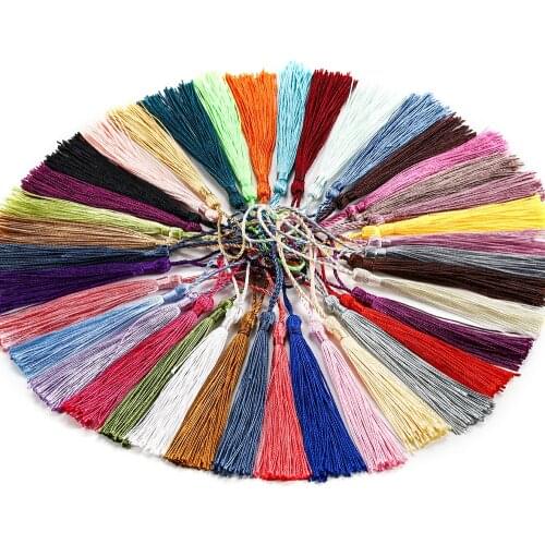 30Pcs/Pack Fringe Trim Sewing Curtains Hanging Rope Silk Tassels Jewelry Accessories DIY Wedding Decor