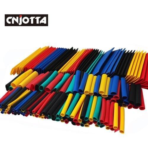 328Pcs Heat Shrink Tube Without Glue 2:1 Shrinkable Polyolefin Insulation SleevingTubing Wire Cable 8 Sizes